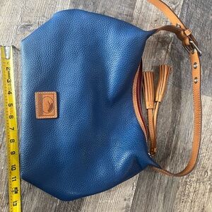 Color: French Blue. 11’’ wide. Pictures to show condition of bag.
